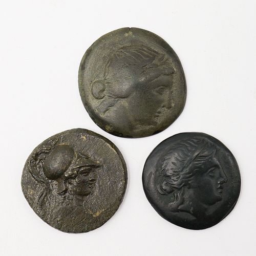  3 PC ANCIENT GREEK COIN GROUPDESCRIPTION 3 3925d9