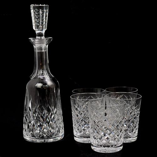  5 PC WATERFORD CRYSTAL DECANTER 392dc5