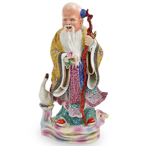 CHINESE PORCELAIN WISE MAN FIGURINEDESCRIPTION  3933ad