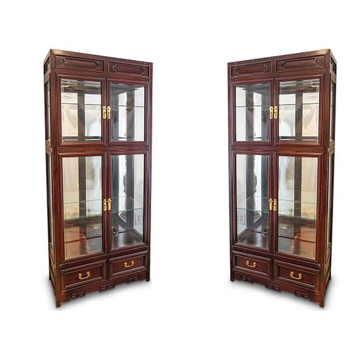PAIR OF CHINESE ROSEWOOD DISPLAY 3917ce