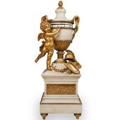 19TH CENT FRENCH MARBLE ORMOLU 3917e7