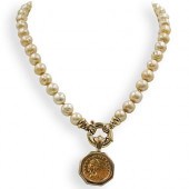 PEARL AND LIBERTY COIN NECKLACEDESCRIPTION  391f90