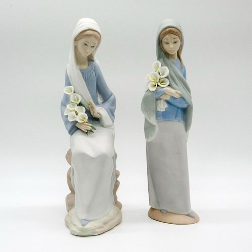 PAIR GIRL WITH LILIES LLADRO 394878