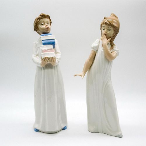 2PC NAO BY LLADRO PORCELAIN CHILDREN 394897