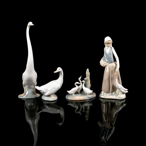 4PC NAO BY LLADRO PORCELAIN DUCK 39489e