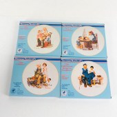 4PC NORMAN ROCKWELL MUSEUM DECORATIVE
