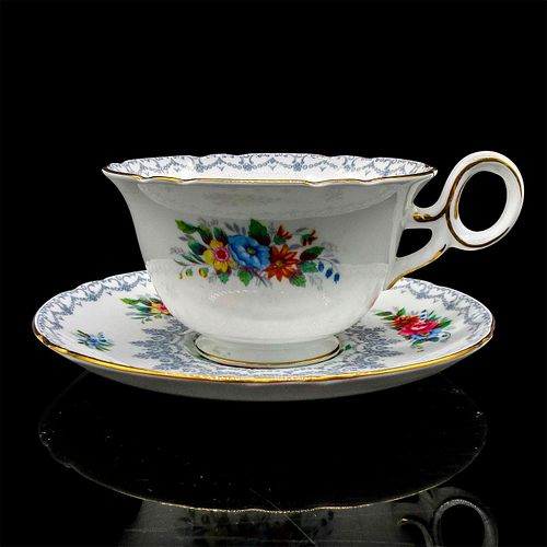 SHELLEY ENGLAND CUP AND SAUCER  39552b