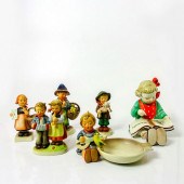 6PC GROUPING OF VINTAGE HUMMEL FIGURINES