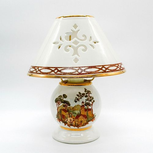 LENOX PORCELAIN CANDLE LAMP, MOSAICO
