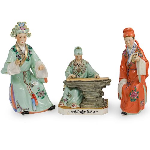  3 PC CHINESE CERAMIC FIGURINESDESCRIPTION  393a37
