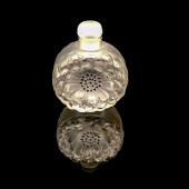 LALIQUE PERFUME BOTTLE AND STOPPER,
