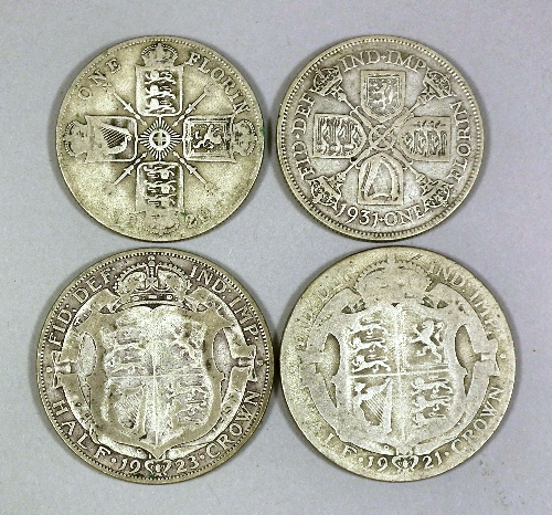 A selection of George V Half Crowns 39705e