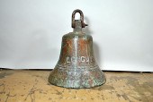 BRONZE BELL FROM FRENCH STEAMSHIP LONGWY13H
