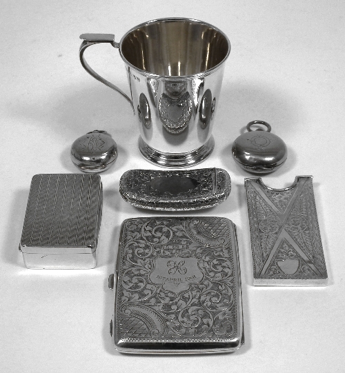 A late Victorian silver rectangular 397640