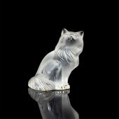LALIQUE FRENCH CRYSTAL FIGURINE, HEGGIE
