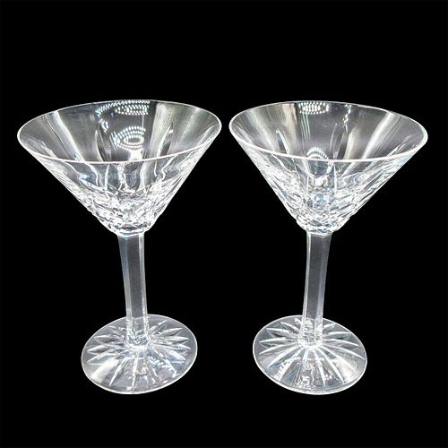 2PC WATERFORD CRYSTAL MARTINI GLASSES  3960d4