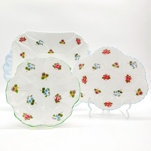 3PC SHELLEY ENGLAND DISHES ROSE 396c6c