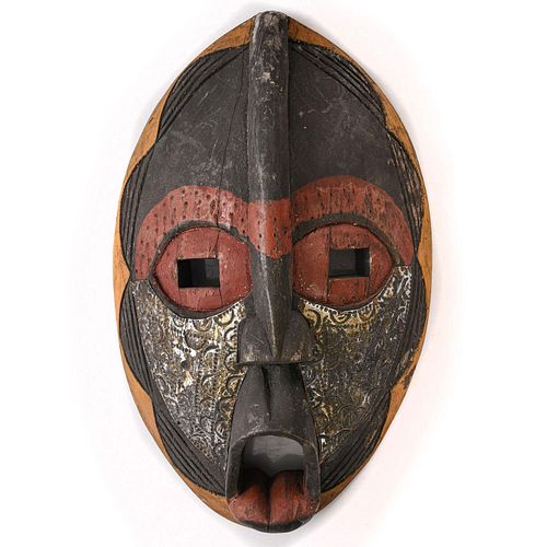 AFRICAN ASHANTI CARVED PAINTED 3998b4