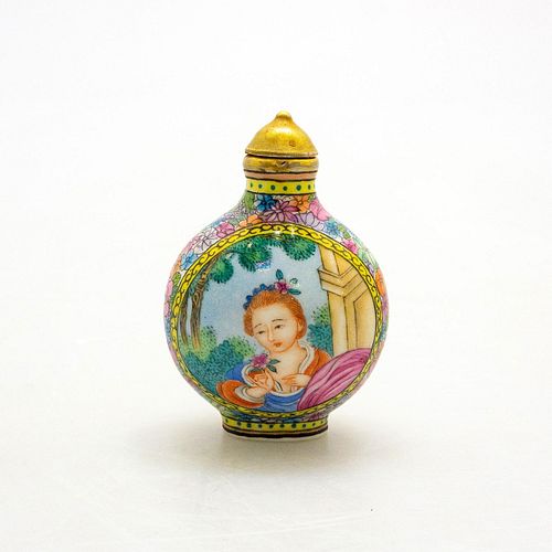 CHINESE VINTAGE FAMILLE ROSE SNUFF 3998c4