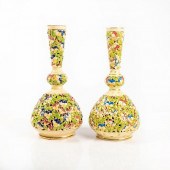 PAIR OF EMIL FISCHER BUDAPEST 6089 RETICULATED