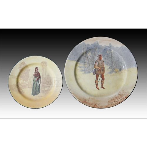 2 ROYAL DOULTON SERIES WARE SHAKESPEARE 39a39d