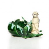 SUNG GLAZED BOWL WITH POINTER DOGPlanter