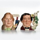 2 LG DOULTON CHARACTER JUGS OF THE YEAR