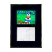 DONALD DUCK ANIMATION CEL WITH DRAWINGProduction
