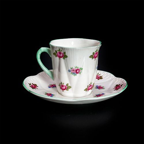 SHELLEY FINE BONE CHINA CUP AND 39880f