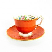 AYNSLEY FINE BONE CHINA CUP AND SAUCER