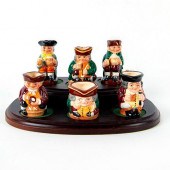 TOBY SET WITH STAND - TINY - ROYAL DOULTON