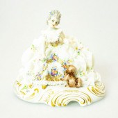 SAN MARCO PORCELAIN FIGURINE, LADY WITH