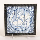 WEDGWOOD RED RIDING HOOD TILE, WOLF