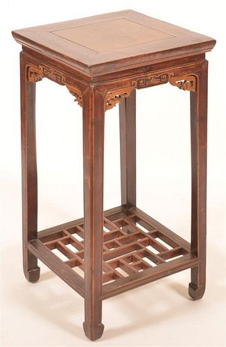 CHINESE LACQUERED AND CARVED ELMWOOD 39bfcf