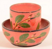LEHNWARE STRAWBERRY PATTERN CUP AND
