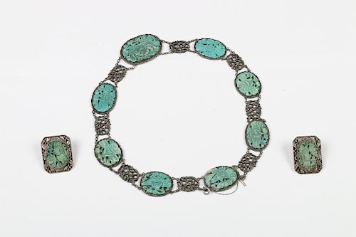 TURQUOISE FILIGREE NECKLACE  39d144