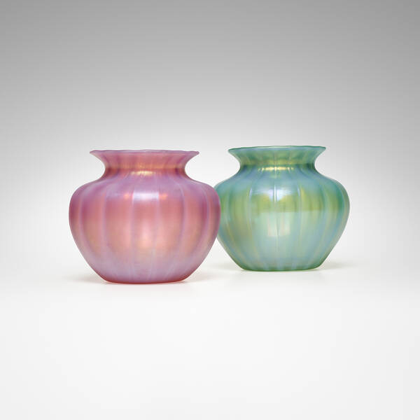 Steuben Vases set of two c  39d3ad