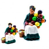 2 ROYAL DOULTON FIGURINES, THE OLD BALLOON