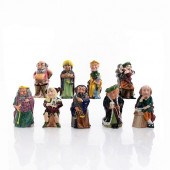 9 STAFFORDSHIRE CHARACTER JUGS, SHAKESPEARE