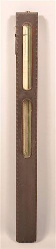 TIMBY S ROSEWOOD STICK BAROMETER THERMOMETER Timby s 39b8de