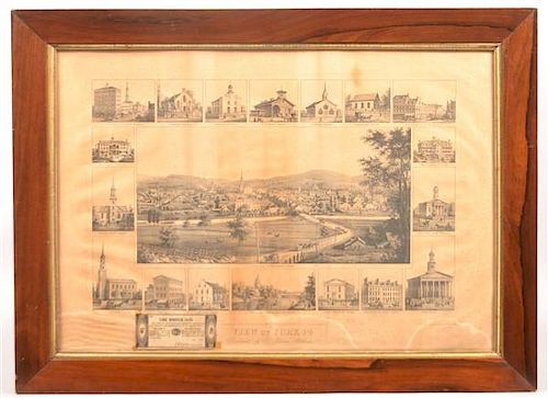 FRAMED VIEW OF YORK PA LITHOGRAPH Framed 39b907
