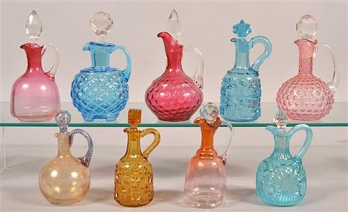 9 VARIOUS VICTORIAN ART GLASS AND 39ba2f