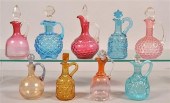 9 VARIOUS VICTORIAN ART GLASS AND PATTERN