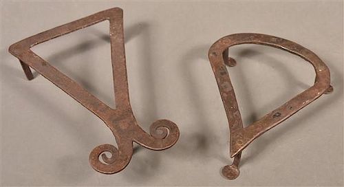 TWO VARIOUS 19TH CENTURY WROUGHT 39bbd8