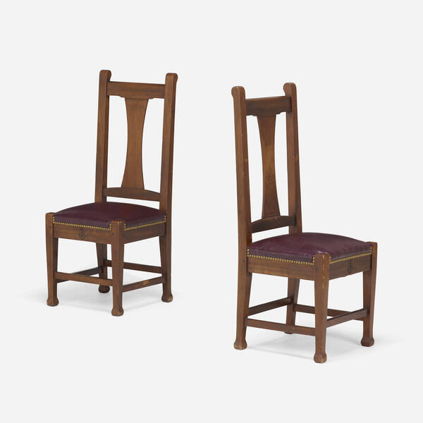 Roycroft. Chairs model 30, pair.