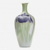 Makuzu K?zan. Vase with iris. late 19th
