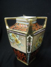 Nippon Handpainted Porcelain Vase deco