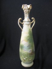 Nippon Handpainted Porcelain Vase satin