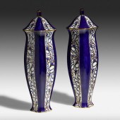Ernst Wahliss. Serapis covered vases,