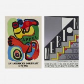 Karel Appel and Roy Lichtenstein. Two